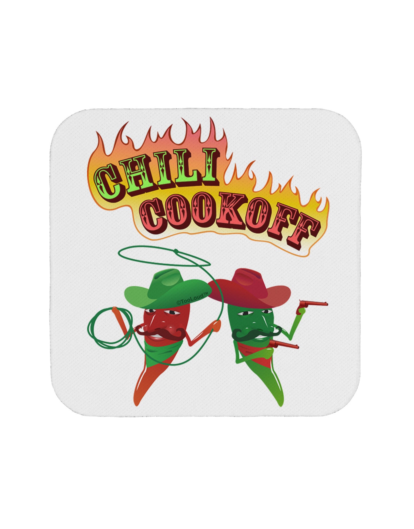 Cowboy Chili Cookoff Coaster-Coasters-TooLoud-1-Davson Sales