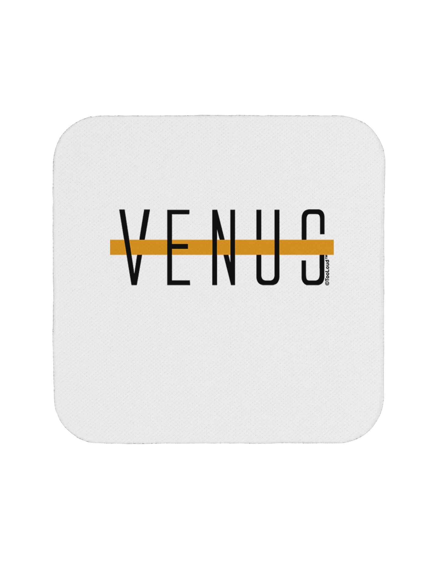 Planet Venus Text Only Coaster by TooLoud-Coasters-TooLoud-1-Davson Sales
