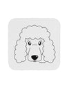 Cute Poodle Dog - White Coaster by TooLoud-Coasters-TooLoud-White-Davson Sales