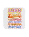 Love is like Sunshine - Sunburst Coaster-Coasters-TooLoud-White-Davson Sales