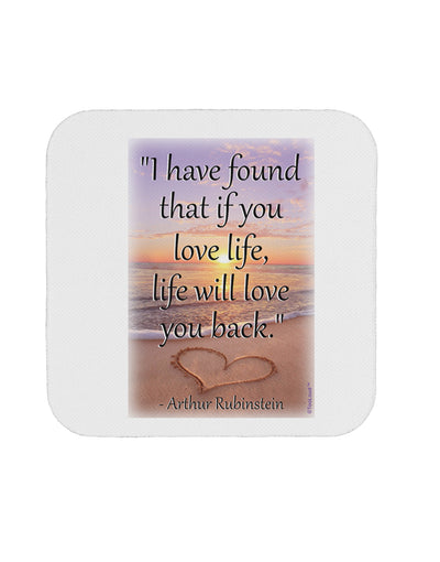 Life Will Love You Back Coaster by TooLoud-Coasters-TooLoud-1-Davson Sales