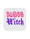Basic Witch Color Coaster-Coasters-TooLoud-White-Davson Sales