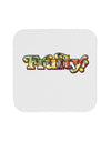 Fruity Text Coaster-Coasters-TooLoud-White-Davson Sales