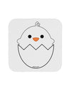 Cute Hatching Chick - White Coaster by TooLoud-Coasters-TooLoud-White-Davson Sales