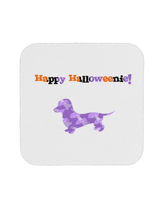 Happy Halloweenie Doxie Dog Halloween Coaster-Coasters-TooLoud-White-Davson Sales
