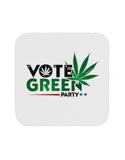 Vote Green Party - Marijuana Coaster-Coasters-TooLoud-1-Davson Sales