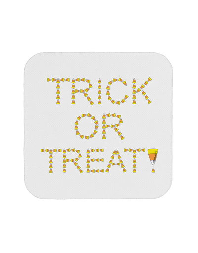 Trick or Treat Candy Corn Halloween Coaster-Coasters-TooLoud-White-Davson Sales