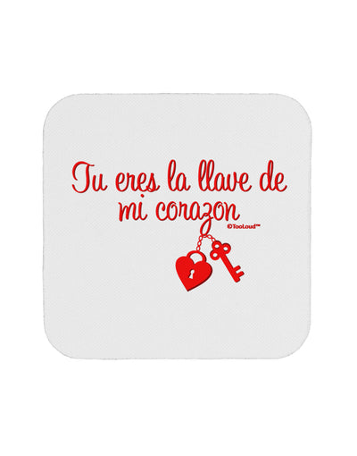 Tu Eres La Llave De Mi Corazon Coaster by TooLoud-Coasters-TooLoud-White-Davson Sales