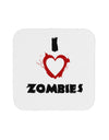 I Heart Zombies - Bloody Heart Coaster-Coasters-TooLoud-White-Davson Sales