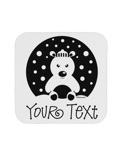 Personalized Matching Polar Bear Family Design - Your Text Coaster-Coasters-TooLoud-White-Davson Sales