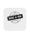 Made In Birth Year 1954 Coaster-Coasters-TooLoud-White-Davson Sales