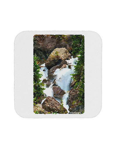 TooLoud Waterfall Watercolor Coaster-Coasters-TooLoud-White-Davson Sales