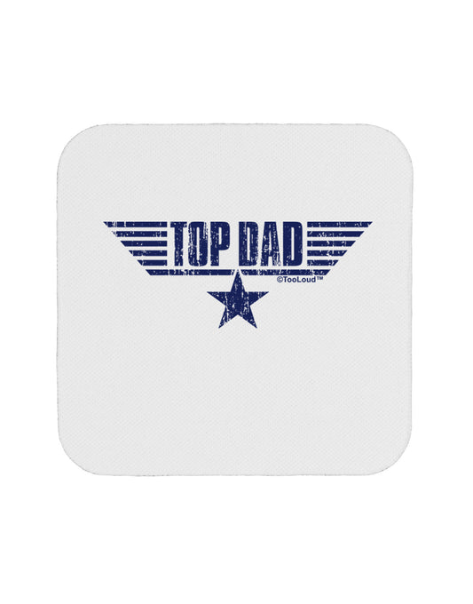 Top Dad Father's Day Coaster-Coasters-TooLoud-White-Davson Sales