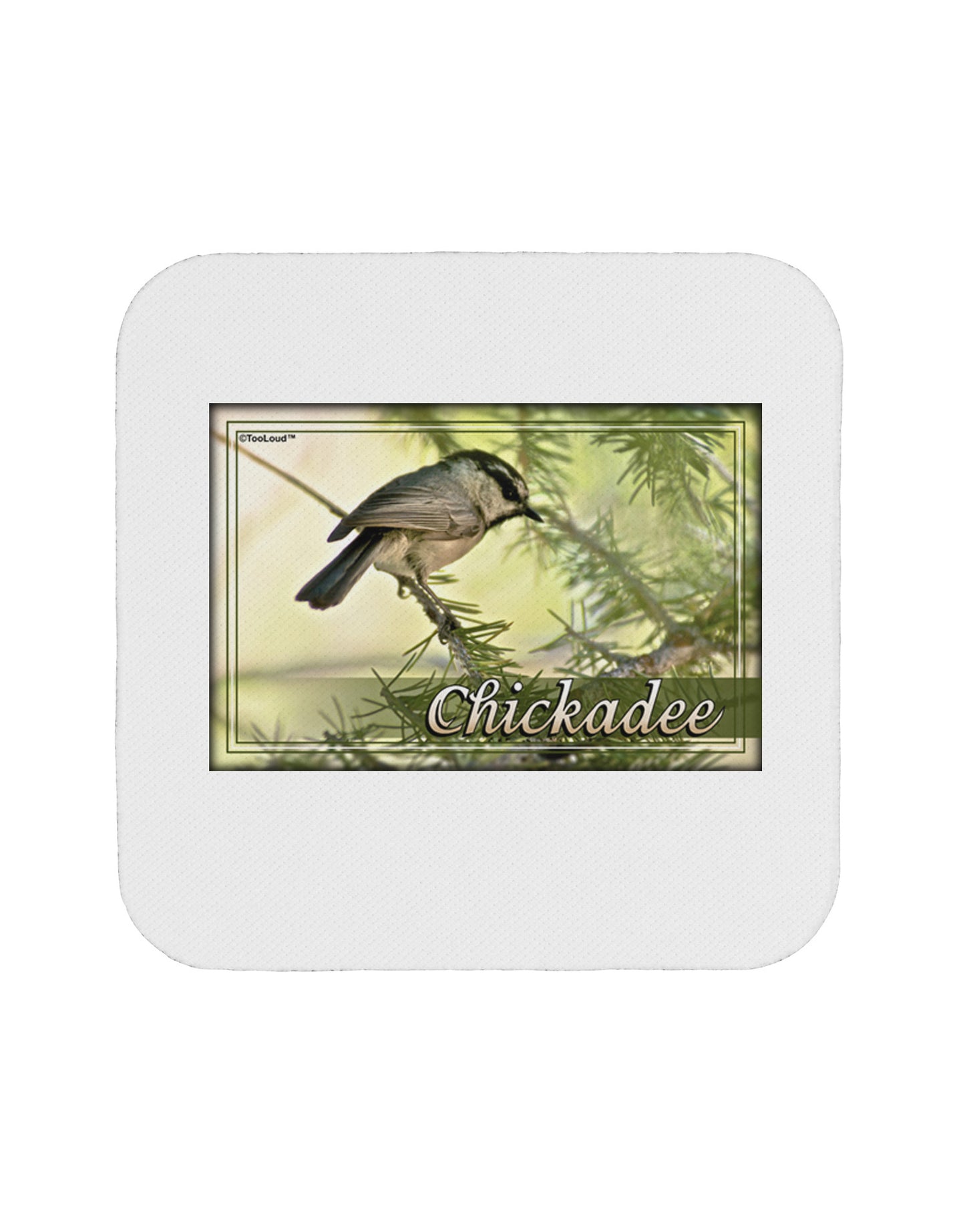 CO Chickadee with Text Coaster-Coasters-TooLoud-1-Davson Sales