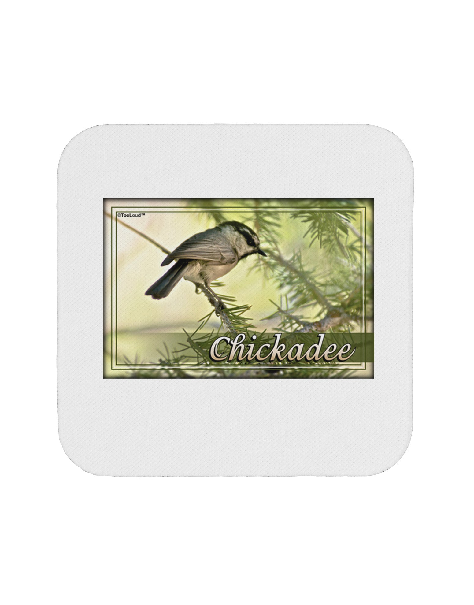 CO Chickadee with Text Coaster-Coasters-TooLoud-1-Davson Sales