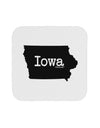 Iowa - United States Shape Coaster-Coasters-TooLoud-White-Davson Sales