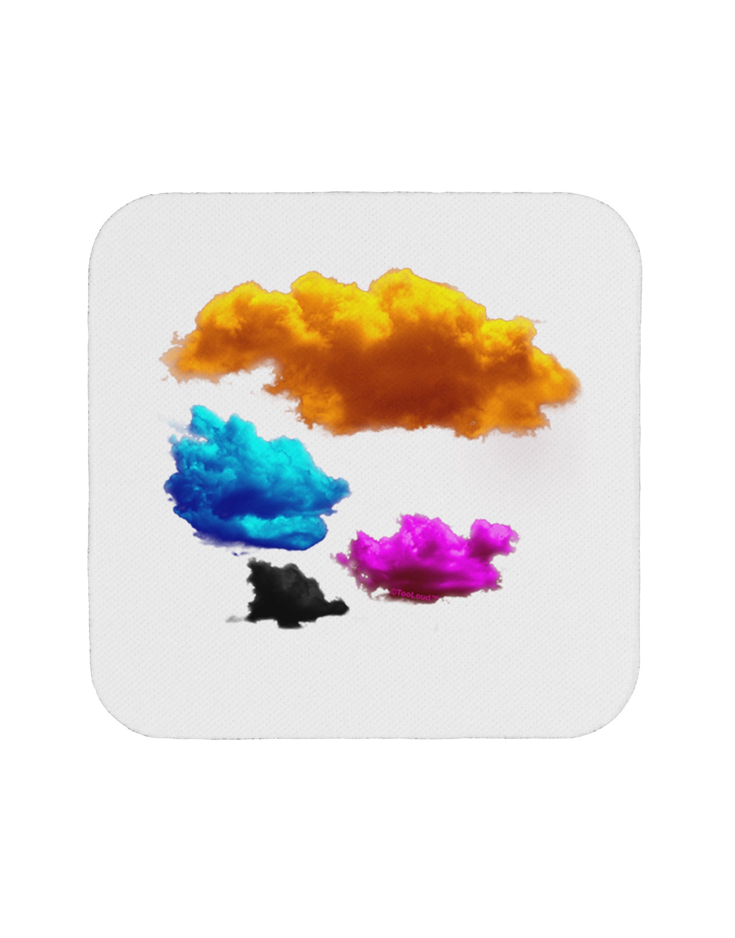 CMYK Clouds Coaster-Coasters-TooLoud-White-Davson Sales