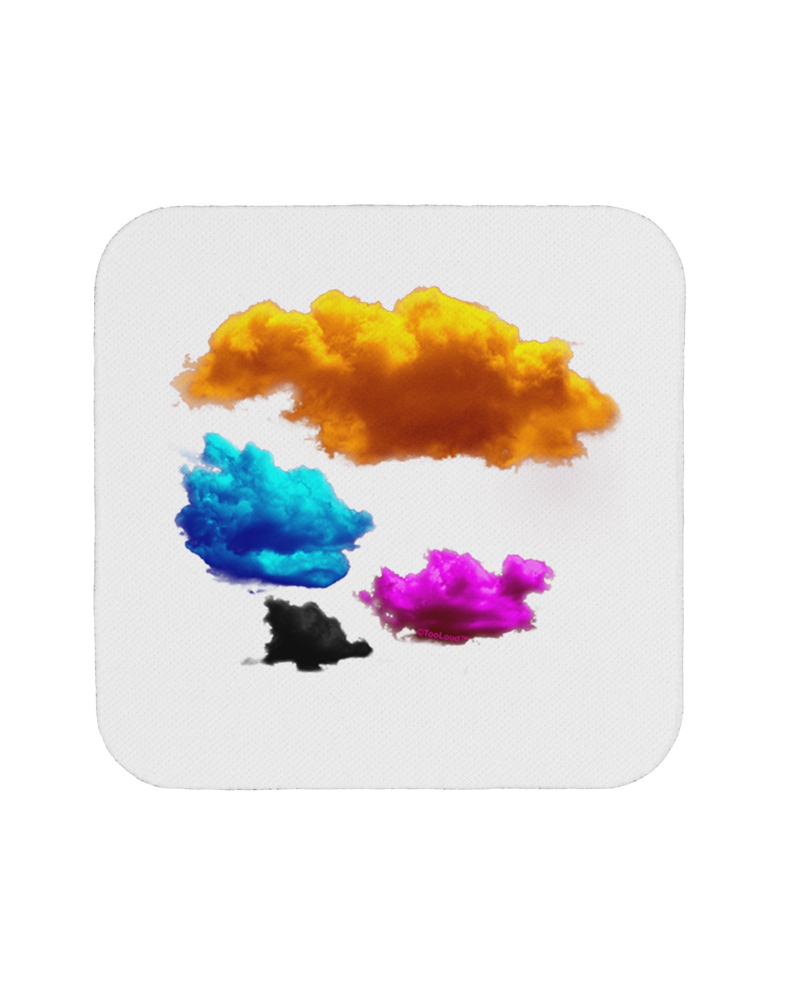 CMYK Clouds Coaster-Coasters-TooLoud-White-Davson Sales