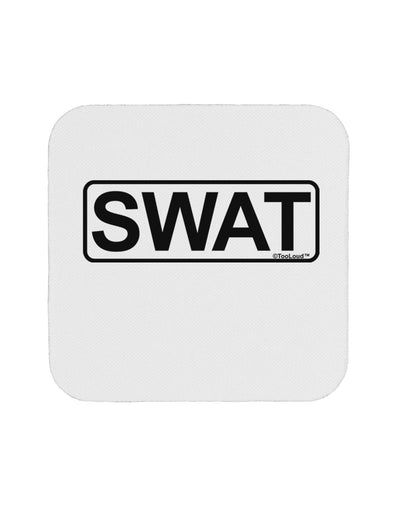 SWAT Team Logo - Text Coaster by TooLoud-Coasters-TooLoud-White-Davson Sales