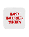 Happy Halloween Witches Blood Red Coaster-Coasters-TooLoud-White-Davson Sales