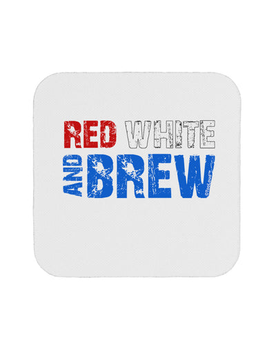 Red White and Brew Color Coaster by TooLoud-Coasters-TooLoud-White-Davson Sales