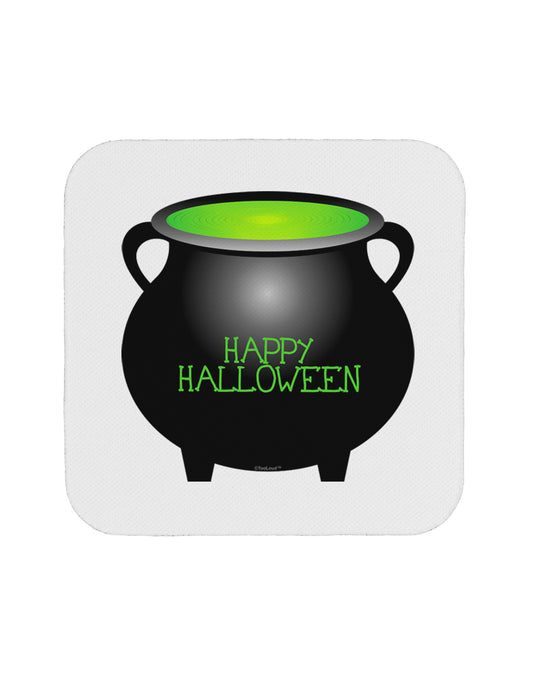Witches Cauldron Happy Halloween Coaster-Coasters-TooLoud-White-Davson Sales