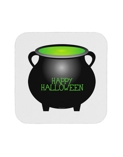 Witches Cauldron Happy Halloween Coaster-Coasters-TooLoud-White-Davson Sales