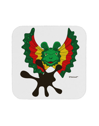 Dilophosaurus Design - Spit Coaster by TooLoud-Coasters-TooLoud-White-Davson Sales