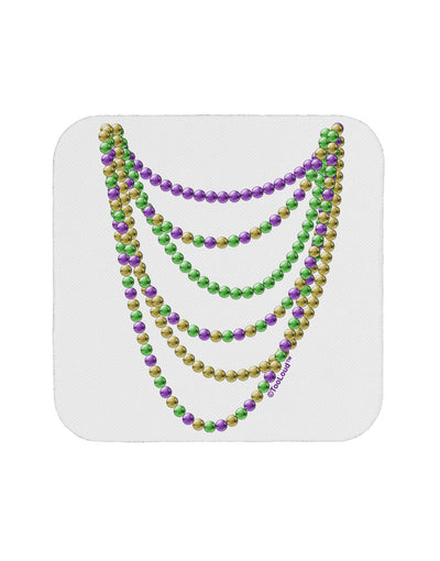 Mardi Gras Beads Necklaces Coaster-Coasters-TooLoud-White-Davson Sales