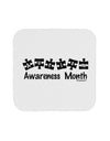 Autism Awareness Month - Puzzle Pieces Coaster by TooLoud-Coasters-TooLoud-White-Davson Sales
