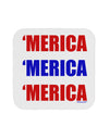 Merica Merica Merica - Red and Blue Coaster-Coasters-TooLoud-White-Davson Sales