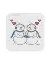 Cute Snowman Couple Coaster by TooLoud-Coasters-TooLoud-White-Davson Sales