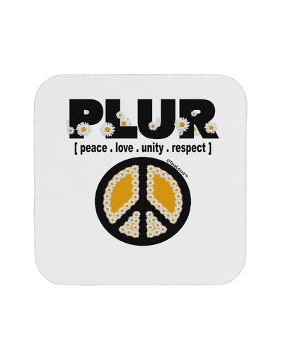 PLUR Daisies Coaster-Coasters-TooLoud-White-Davson Sales