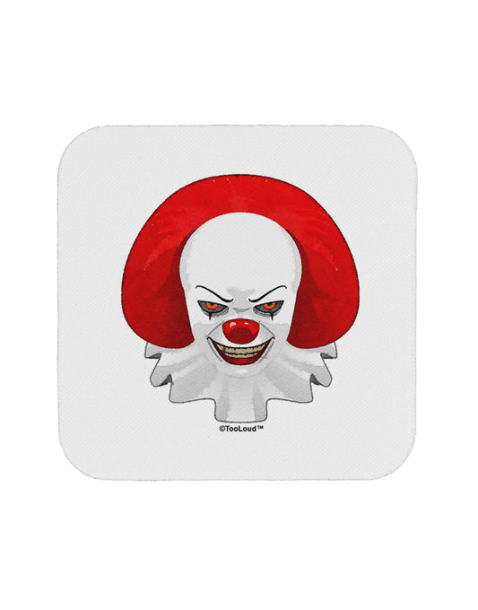 Scary Clown Watercolor Coaster-Coasters-TooLoud-White-Davson Sales