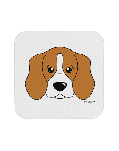 Cute Beagle Dog Coaster by TooLoud-Coasters-TooLoud-White-Davson Sales