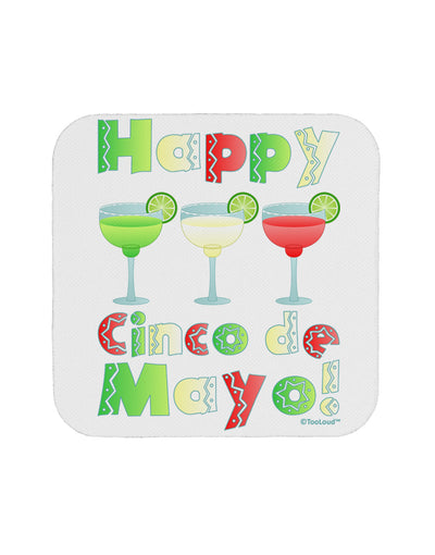 Margaritas - Mexican Flag Colors - Happy Cinco de Mayo Coaster by TooLoud-Coasters-TooLoud-White-Davson Sales