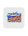 Colorado Mtn Sunset Bold WaterColor Coaster-Coasters-TooLoud-1-Davson Sales
