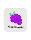 Grapes - I'm a Bunch of Fun Coaster-Coasters-TooLoud-White-Davson Sales