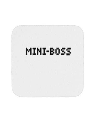 Mini-Boss Text - Boss Day Coaster-Coasters-TooLoud-White-Davson Sales