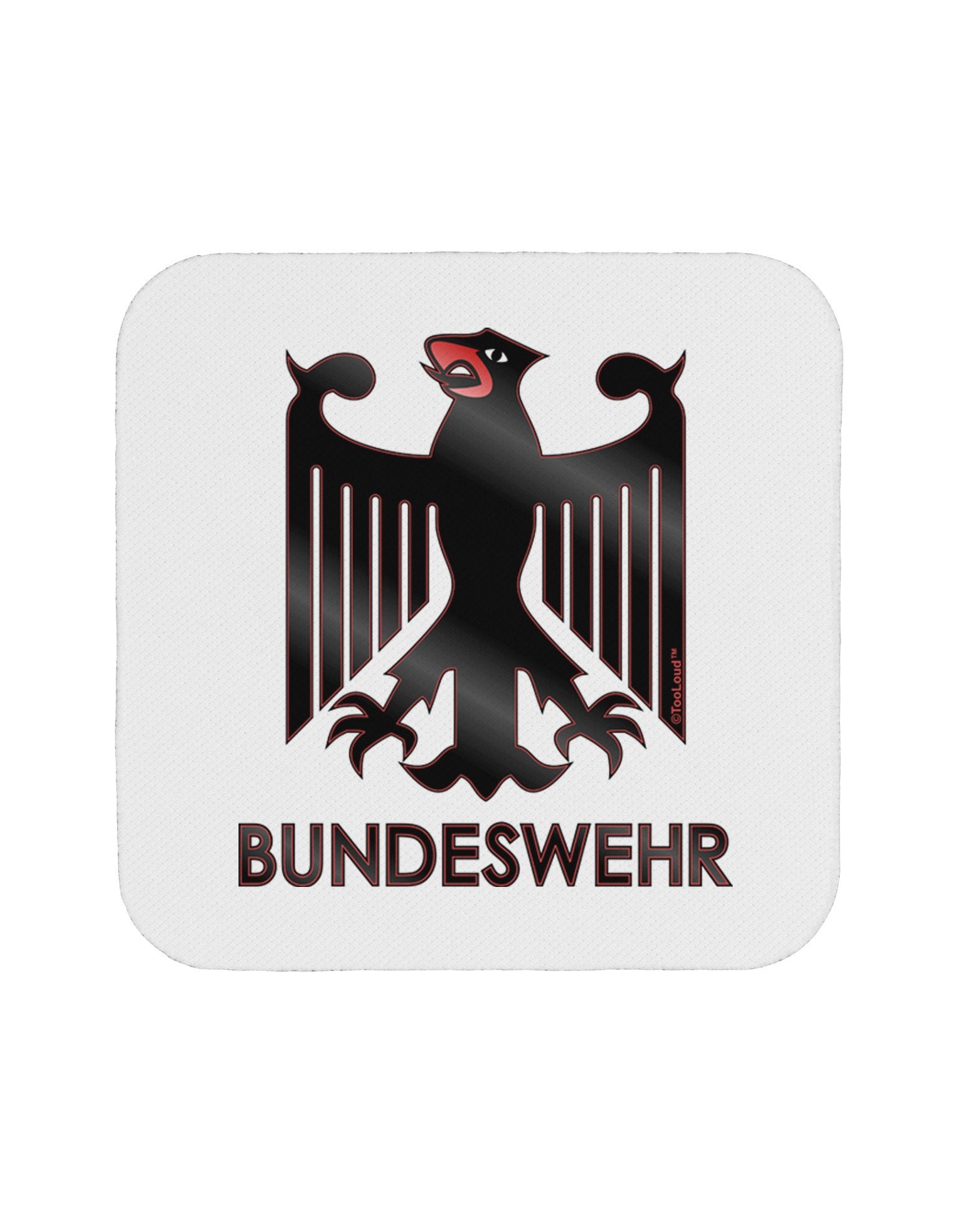 Bundeswehr Logo with Text Coaster-Coasters-TooLoud-12-Davson Sales