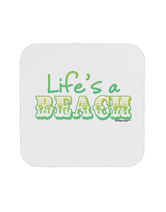 Lifes a Beach Color Coaster by TooLoud-Coasters-TooLoud-White-Davson Sales