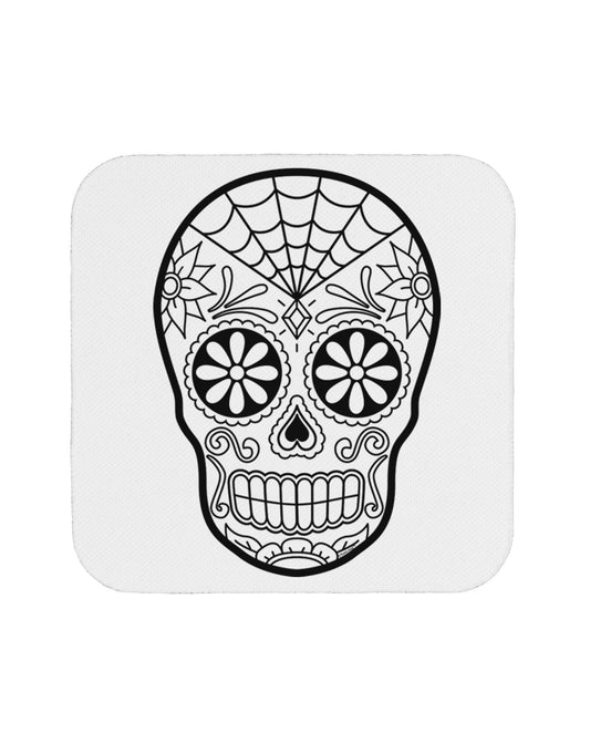 Color Your Own Dia de los Muertos Calavera Coaster-Coasters-TooLoud-White-Davson Sales