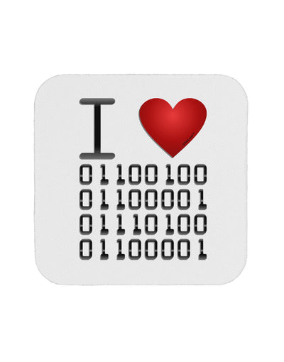 I Heart Binary Data Coaster-Coasters-TooLoud-1-Davson Sales