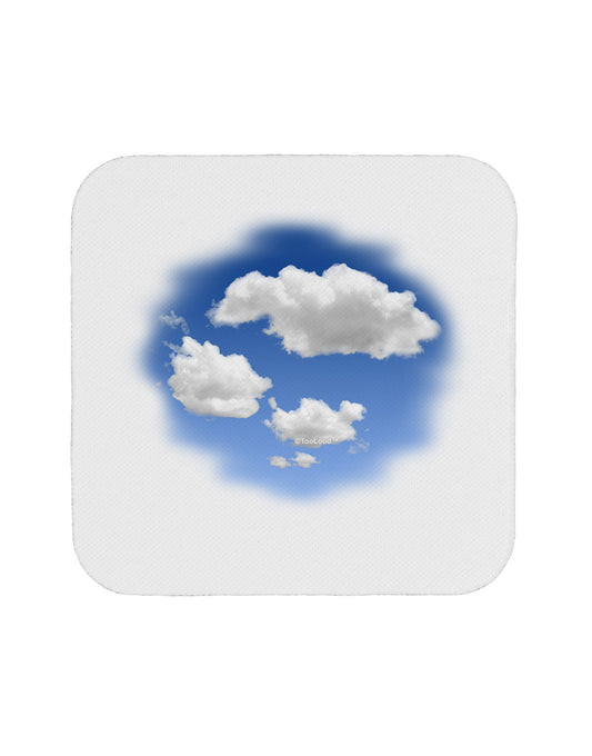 Blue Sky Puffy Clouds Coaster-Coasters-TooLoud-White-Davson Sales