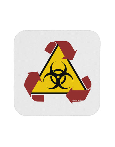 Recycle Biohazard Sign Coaster by TooLoud-Coasters-TooLoud-White-Davson Sales