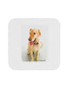 Golden Retriever Watercolor Coaster-Coasters-TooLoud-1-Davson Sales