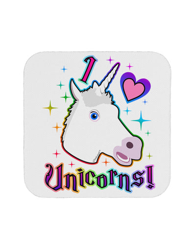 I love Unicorns Coaster-Coasters-TooLoud-White-Davson Sales