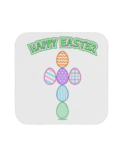 Happy Easter Egg Cross Faux Applique Coaster-Coasters-TooLoud-1-Davson Sales