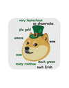 St Patricks Day Leprechaun Doge Coaster-Coasters-TooLoud-1-Davson Sales