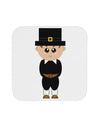 Cute Pilgrim Boy Thanksgiving Coaster-Coasters-TooLoud-White-Davson Sales